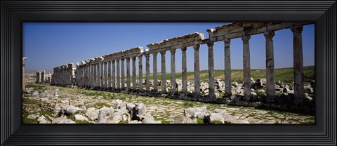 Framed Row of Columns, Cardo Maximus, Apamea, Syria Print