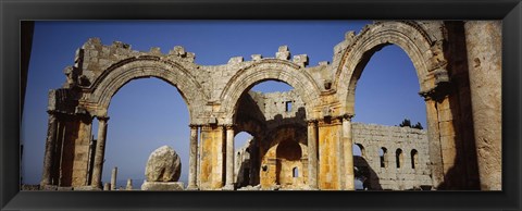 Framed Old ruins of a church, St. Simeon Church, Aleppo, Syria Print