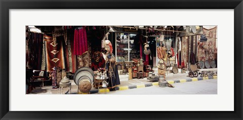 Framed Group of objects in a market, Palmyra, Syria Print