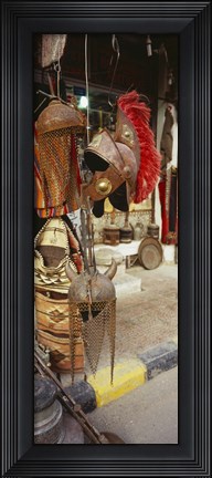 Framed Souvenirs displayed in a market, Palmyra, Syria Print