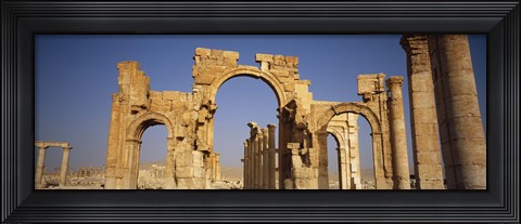 Framed Old Stone Ruins in Palmyra, Syria Print