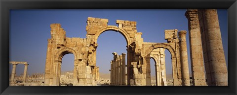 Framed Old Stone Ruins in Palmyra, Syria Print