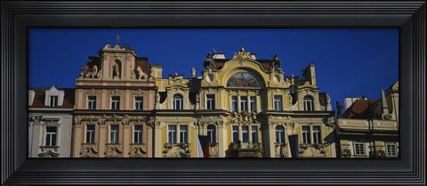 Framed High section view of buildings, Prague Old Town Square, Old Town, Prague, Czech Republic Print