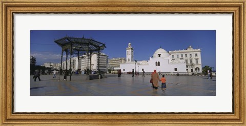 Framed Jamaa-El-Jedid, Algiers, Algeria Print