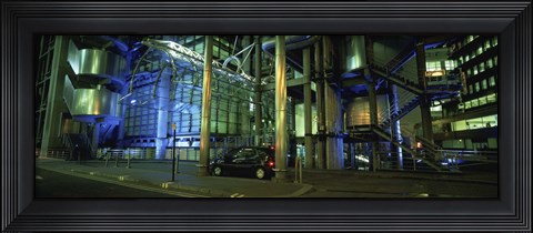 Framed Car in front of an office building, Lloyds Of London, London, England Print