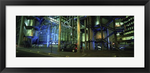 Framed Car in front of an office building, Lloyds Of London, London, England Print