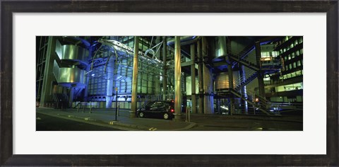 Framed Car in front of an office building, Lloyds Of London, London, England Print