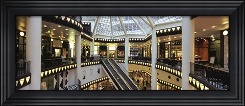 Framed Interiors of a pei pasage, Friedrichstadt-Passagen Quartier 206, Berlin, Germany Print