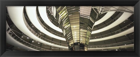 Framed Interiors of a government building, The Reichstag, Berlin, Germany Print