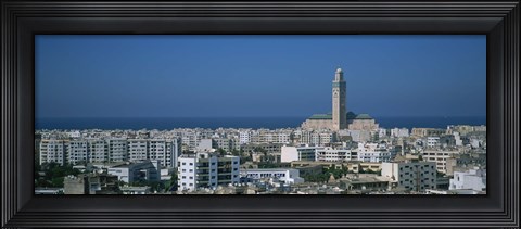 Framed High angle view of a city, Casablanca, Morocco Print