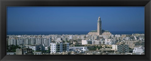 Framed High angle view of a city, Casablanca, Morocco Print