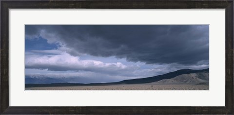 Framed Storm clouds over a desert, Inyo Mountain Range, California Print