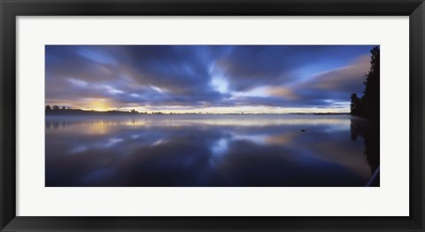 Framed Panoramic view of a river, Vuoksi River, Imatra, Finland Print