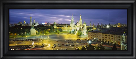 Framed High angle view of a town square, Red Square, Moscow, Russia Print