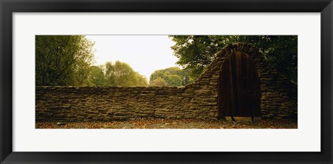 Framed Close-up of a stone wall, County Kilkenny, Republic Of Ireland Print