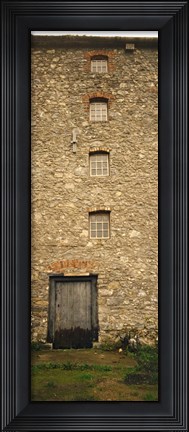 Framed Door of a mill, Kells Priory, County Kilkenny, Republic Of Ireland Print