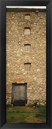 Framed Door of a mill, Kells Priory, County Kilkenny, Republic Of Ireland Print