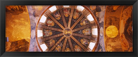 Framed Frescos in a church, Kariye Museum, Holy Savior in Chora Church, Istanbul, Turkey Print