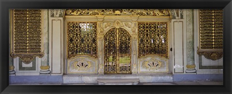 Framed Facade of a conference room, Topkapi Palace, Istanbul, Turkey Print