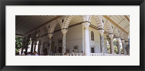 Framed Group of people in front of a chamber, Topkapi Palace, Istanbul, Turkey Print