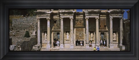 Framed Old ruins of Library At Epheses, Ephesus, Turkey Print
