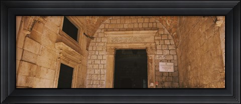 Framed Entrance of a monastery, Dominican Monastery, Dubrovnik, Croatia Print