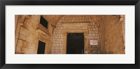 Framed Entrance of a monastery, Dominican Monastery, Dubrovnik, Croatia Print