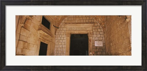 Framed Entrance of a monastery, Dominican Monastery, Dubrovnik, Croatia Print