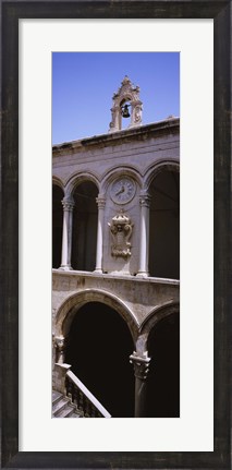 Framed Low angle view of a bell tower, Rector&#39;s Palace, Dubrovnik, Croatia Print