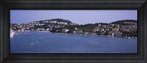 Framed Buildings on the waterfront, Lapad Peninsula, Dubrovnik, Croatia Print