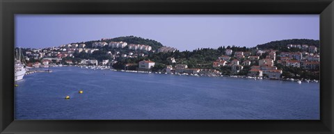 Framed Buildings on the waterfront, Lapad Peninsula, Dubrovnik, Croatia Print