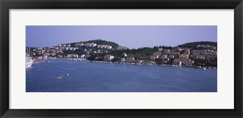 Framed Buildings on the waterfront, Lapad Peninsula, Dubrovnik, Croatia Print