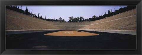 Framed Interiors of a stadium, Olympic Stadium, Athens, Greece Print