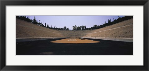 Framed Interiors of a stadium, Olympic Stadium, Athens, Greece Print