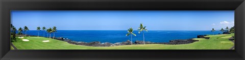 Framed Trees in a golf course, Kona Country Club Ocean Course, Kailua Kona, Hawaii Print