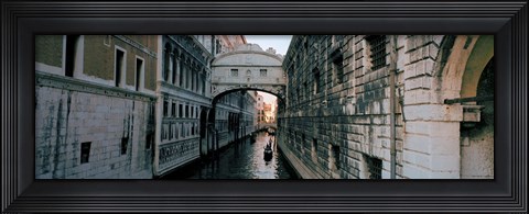 Framed Bridge on a canal, Bridge Of Sighs, Grand Canal, Venice, Italy Print