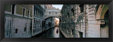 Framed Bridge on a canal, Bridge Of Sighs, Grand Canal, Venice, Italy Print