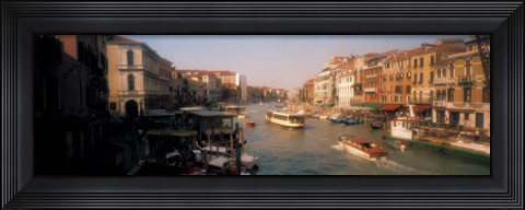 Framed Buildings along a canal, Grand Canal, Venice, Italy Print