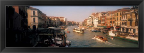 Framed Buildings along a canal, Grand Canal, Venice, Italy Print