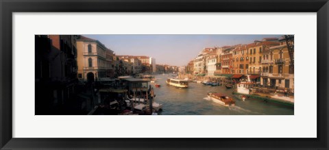 Framed Buildings along a canal, Grand Canal, Venice, Italy Print