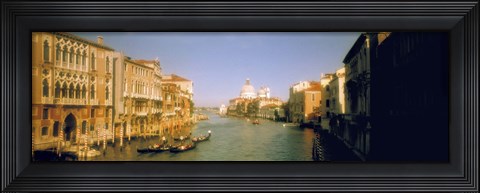 Framed Sun lit buildings along the Grand Canal, Venice, Italy Print