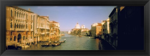 Framed Sun lit buildings along the Grand Canal, Venice, Italy Print