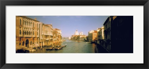 Framed Sun lit buildings along the Grand Canal, Venice, Italy Print