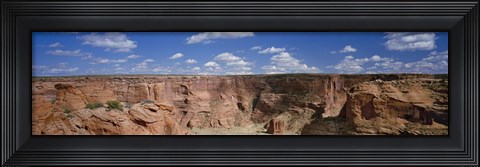 Framed Rock formations on a landscape, South Rim, Canyon De Chelly, Arizona, USA Print