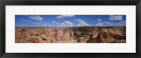 Framed Rock formations on a landscape, South Rim, Canyon De Chelly, Arizona, USA Print