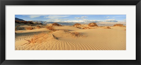 Framed Sand dunes in a national park, Mesquite Flat Dunes, Death Valley National Park, California, USA Print