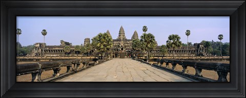 Framed Path leading towards an old temple, Angkor Wat, Siem Reap, Cambodia Print