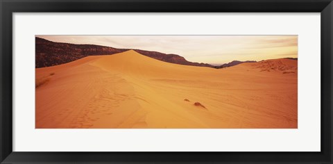 Framed Sand dunes in a desert, Coral Pink Sand Dunes State Park, Utah, USA Print