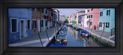 Framed Canal, Burano, Italy Print