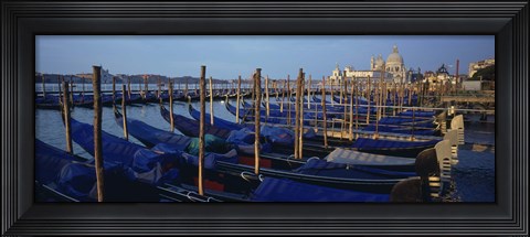 Framed Gondolas, Venice, Italy Print